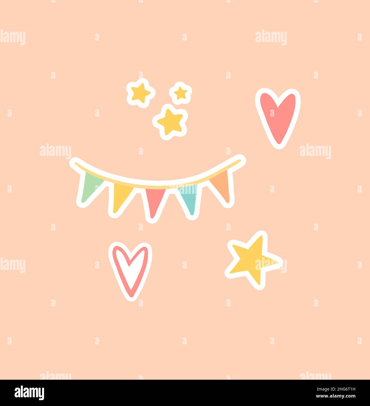 Planner or diary decorating element Stock Vector
