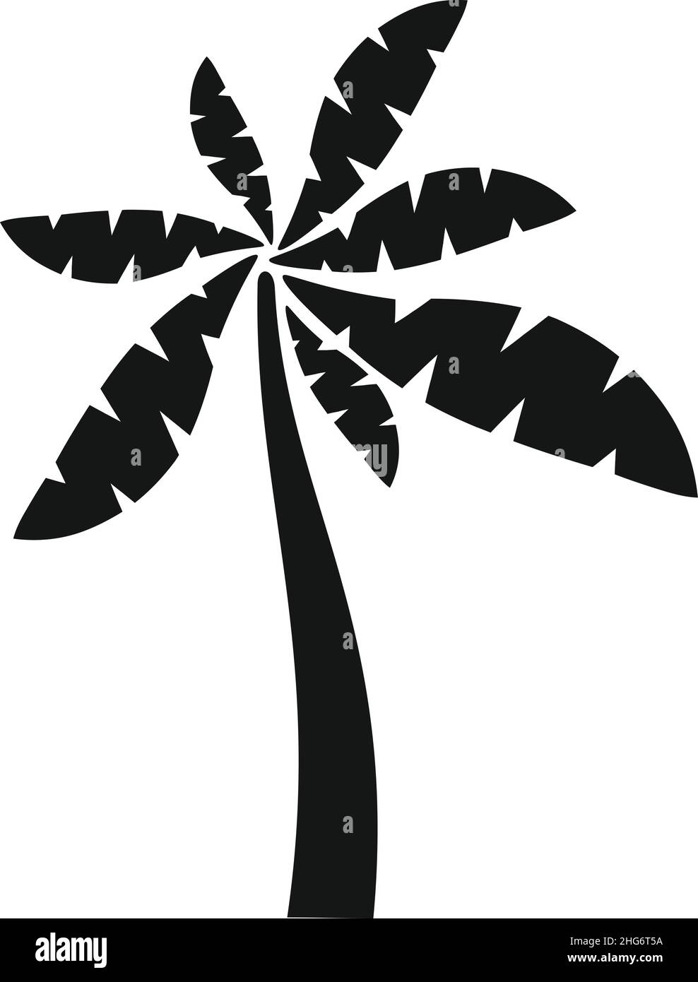 Nature palm icon simple vector. Coconut tree. Summer plant Stock Vector ...