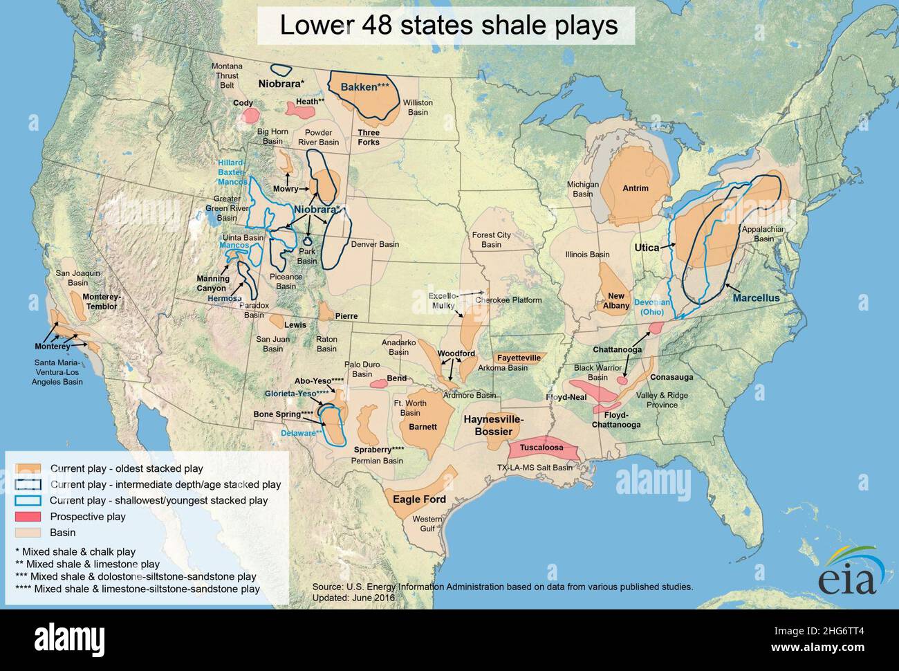 Shale Natural Gas Map Of United States Stock Photo Alamy Shale Natural Gas Map Of United States 2HG6TT4