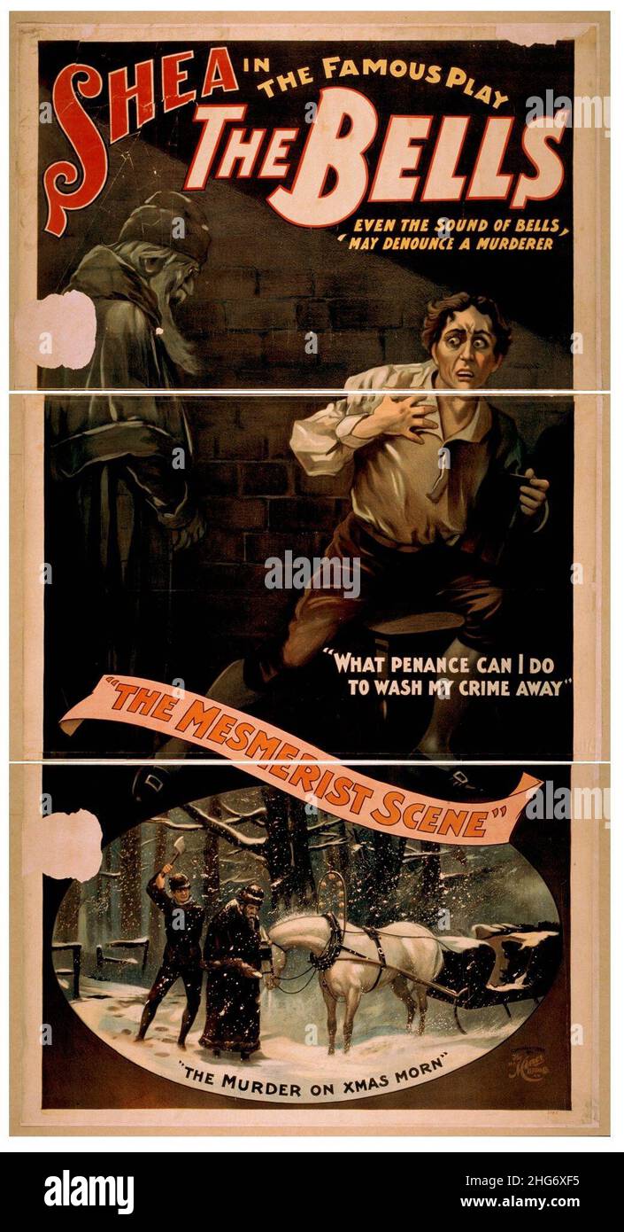 Shea in the famous play, The bells even the sound of bells may denounce