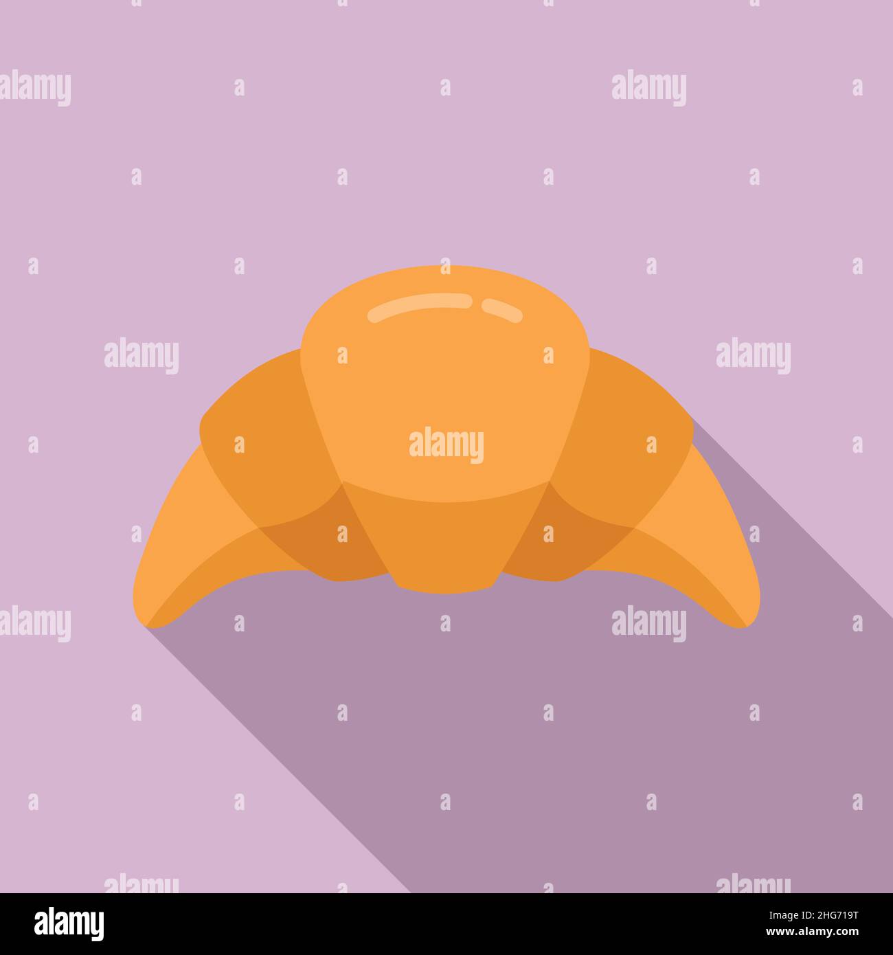 Croissant icon flat vector. Bread bakery. French breakfast Stock Vector ...