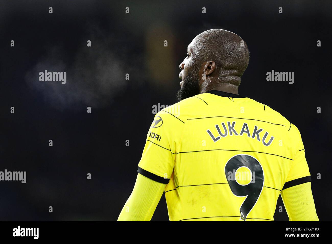Brighton and Hove, England, 18th January 2022. Romelu Lukaku of Chelsea in action during the Premier League match at the AMEX Stadium, Brighton and Hove. Picture credit should read: Kieran Cleeves / Sportimage Stock Photo