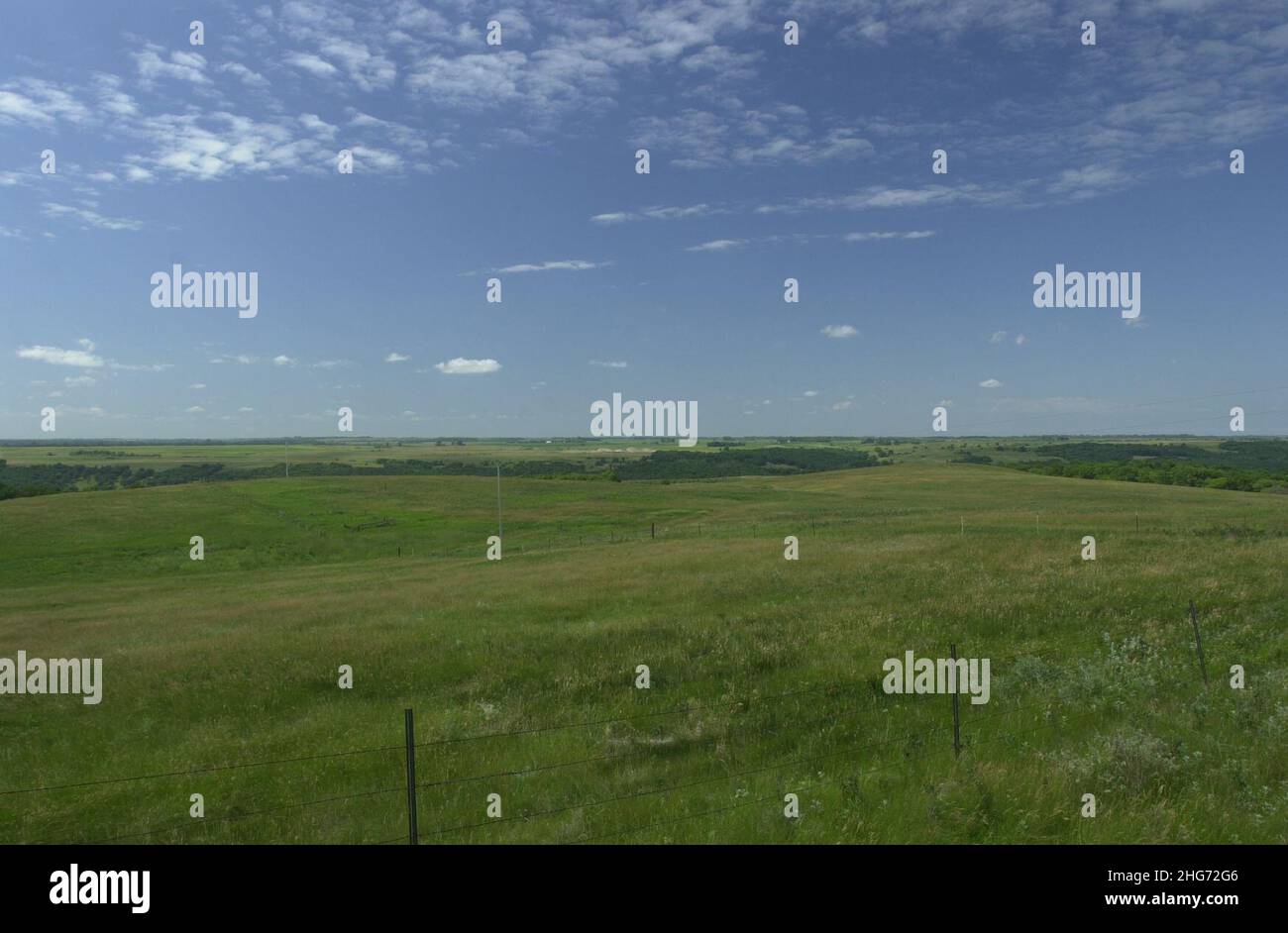 Sheyenne River Valley Scenic Byway Endless Fields Stock Photo Alamy