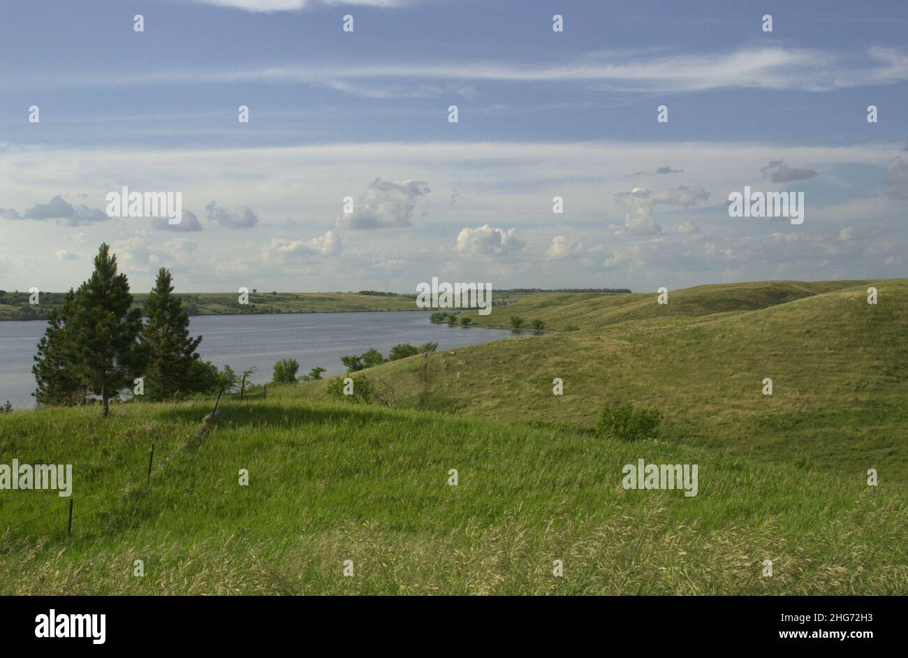 Sheyenne River Valley Scenic Byway Lake Ashtabula Stock Photo Alamy