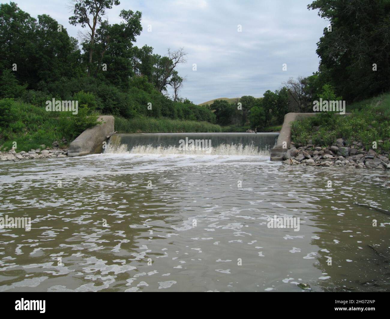 Sheyenne River Valley Scenic Byway Walker Dam Stock Photo Alamy