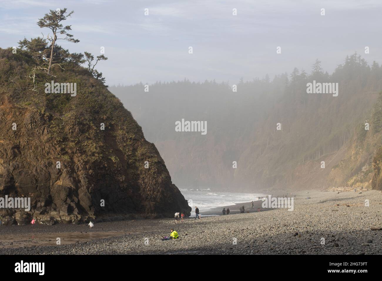 Visitors to the north Oregon Coast went rockhounding on the Short Beach