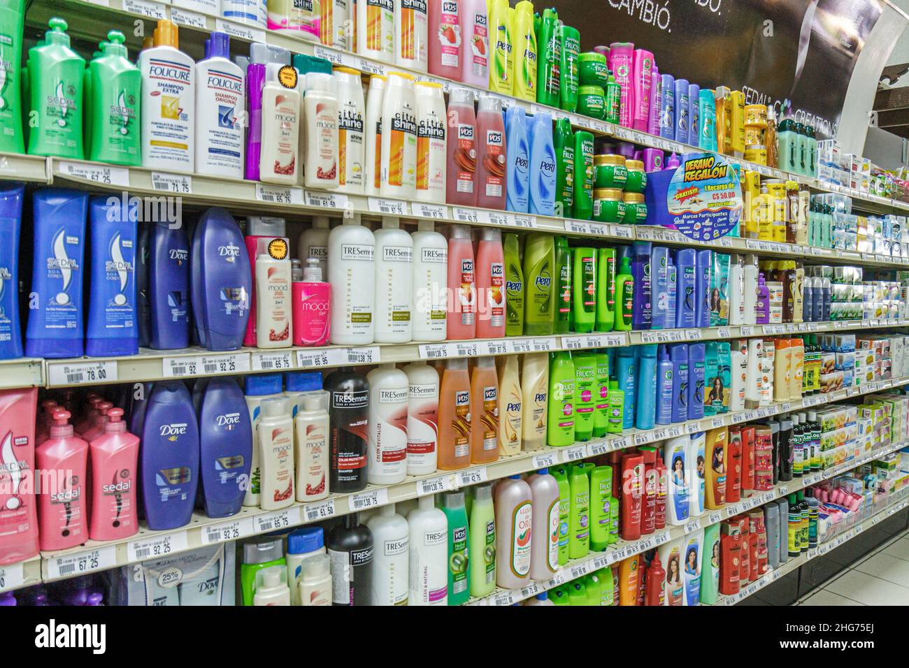 https://c8.alamy.com/comp/2HG75EJ/nicaragua-managua-supermarket-storeshopping-retail-business-shelf-shelves-personal-care-toiletries-shampoos-hair-care-pert-dove-vo5-fructis-citre-2HG75EJ.jpg