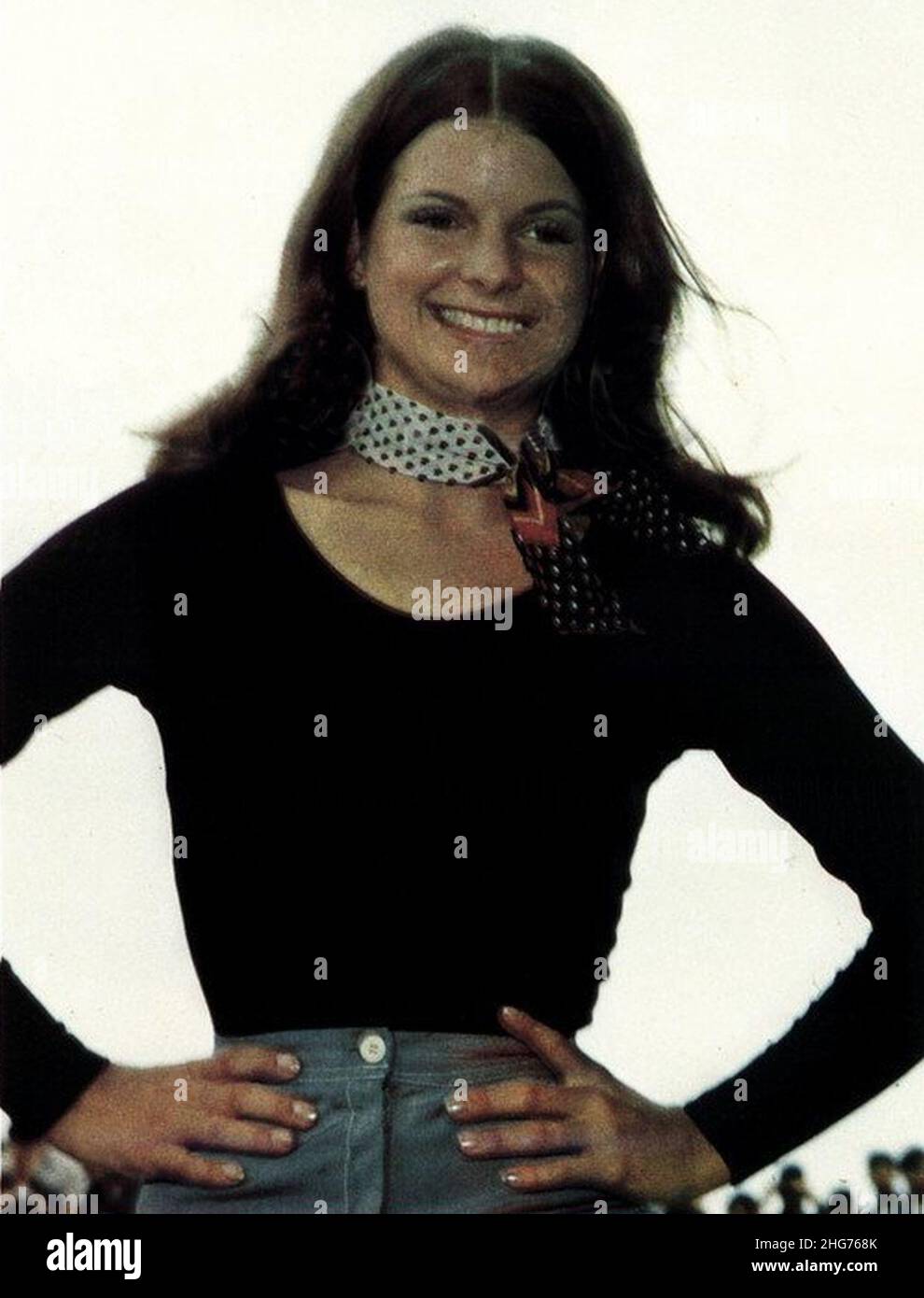 Shirley Cothran, Miss America 1975 aboard USS John F. Kennedy (CV67