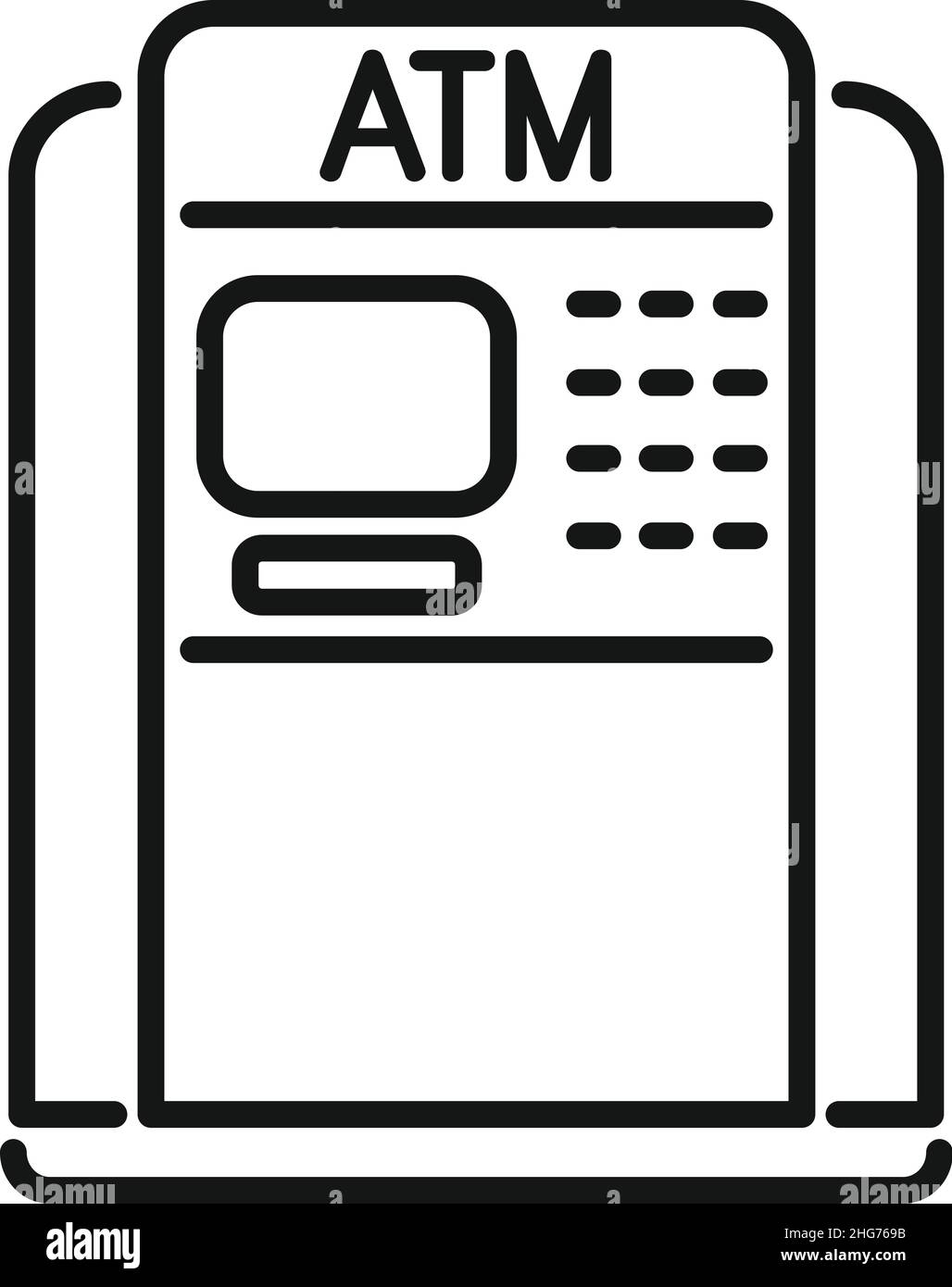 Bank counter vector vectors Black and White Stock Photos & Images - Alamy