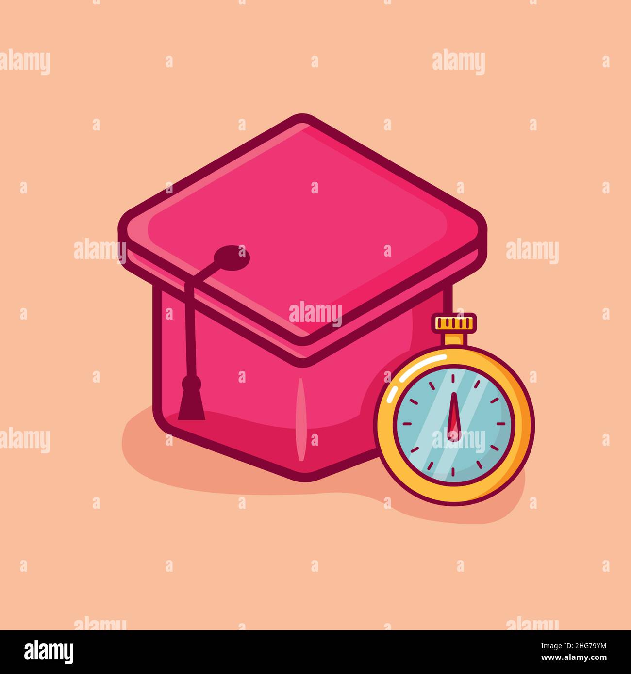 school time concept isolated crtoon vector illustration Stock Vector ...