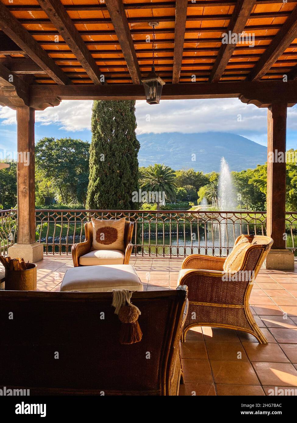 Villa Bokeh is a luxury hotel in Antigua Guatemala Stock Photo