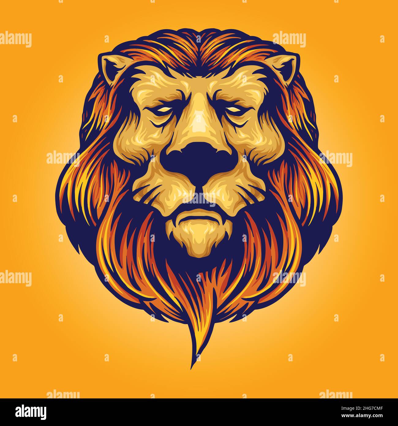 Lion Logo Stickers, Unique Designs