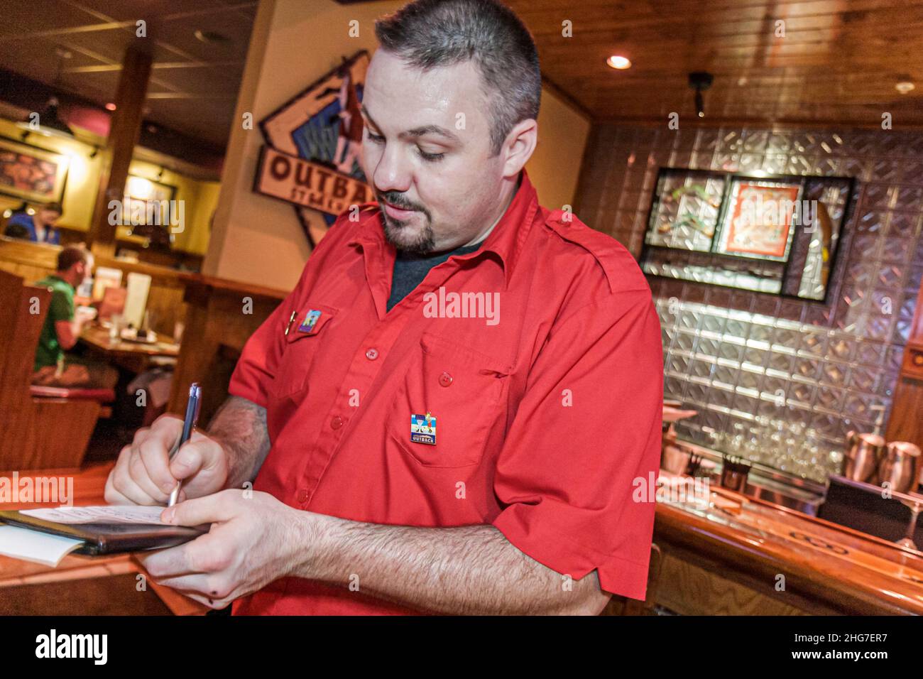 Miami Beach Florida,Washington Avenue,Outback Steakhouse,restaurant