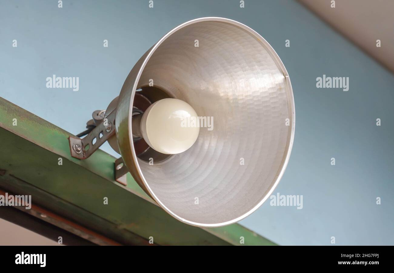 Jakarta 2nd January 2022 electric modern hang lamp in selective focus