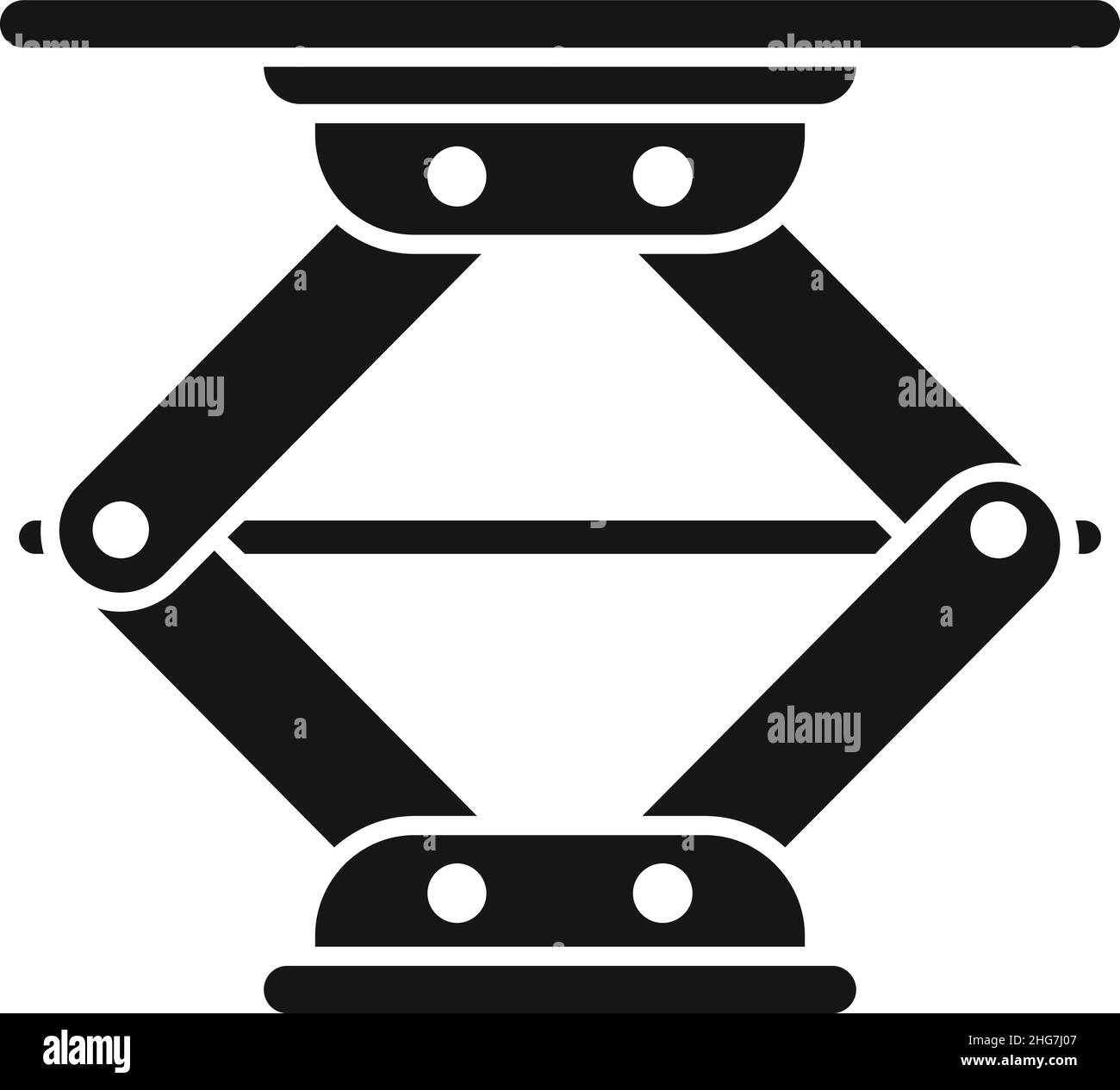 Work car lift icon simple vector. Auto service. Vehicle repair Stock ...