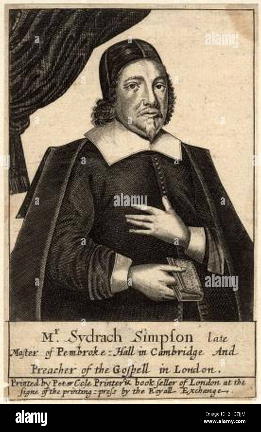 Sidrach Simpson. Stock Photo