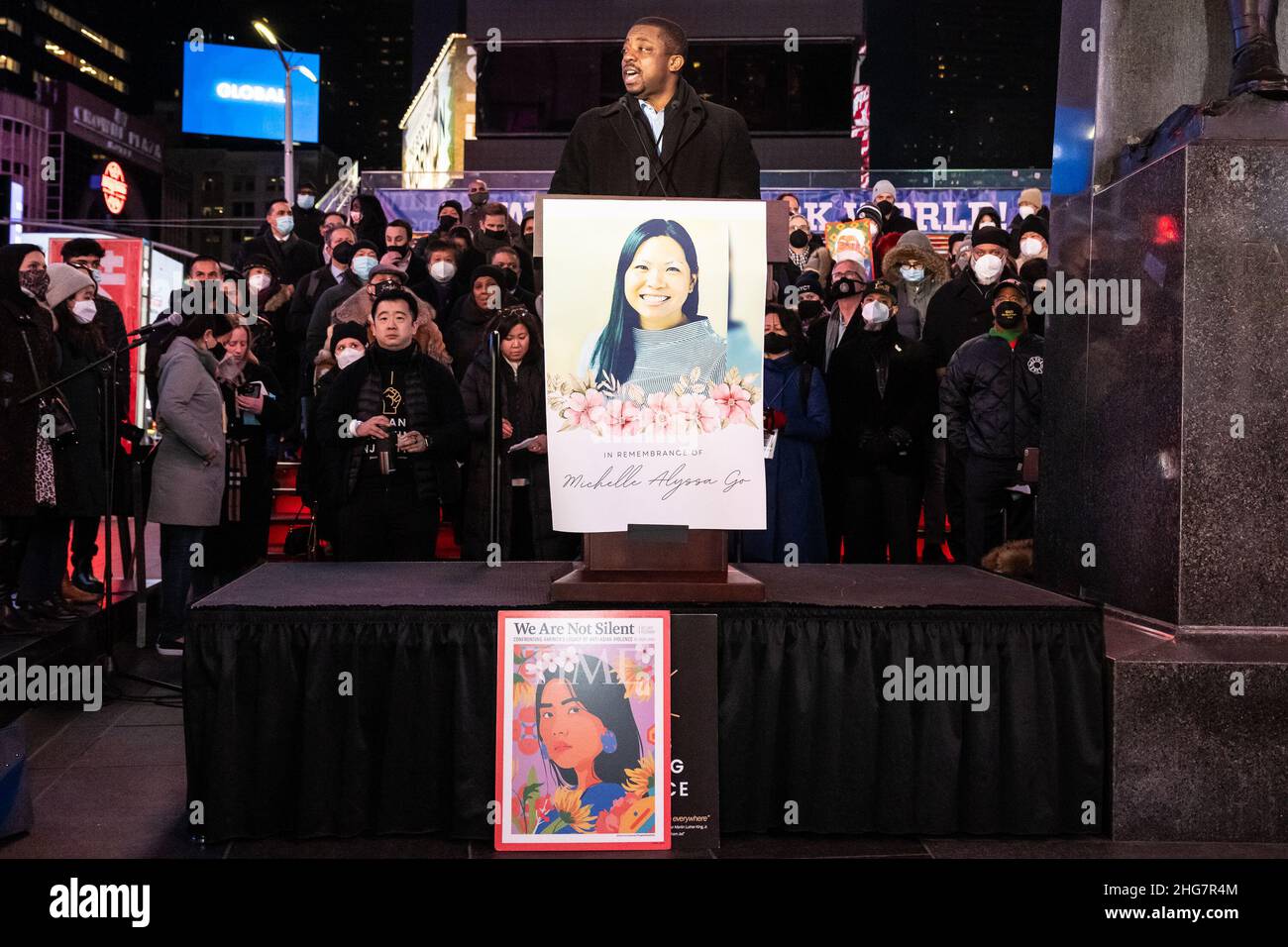 New York, USA. 12th Jan, 2022. NY Lt. Governor Brian Benjamin speaks at