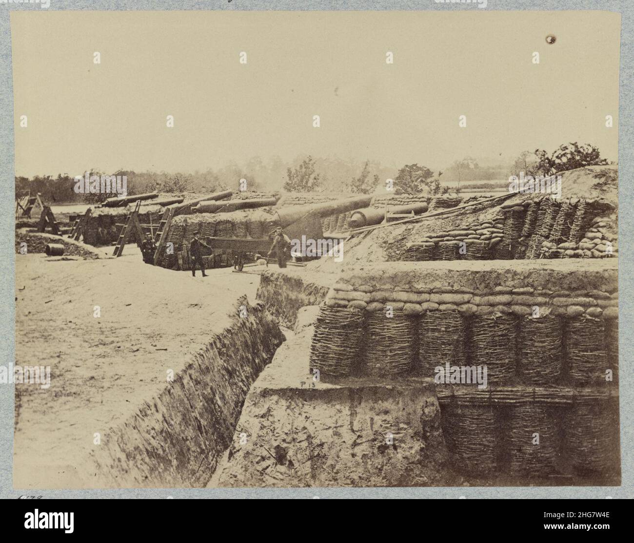 Siege of Yorktown. Federal Battery No. 1 Stock Photo Alamy