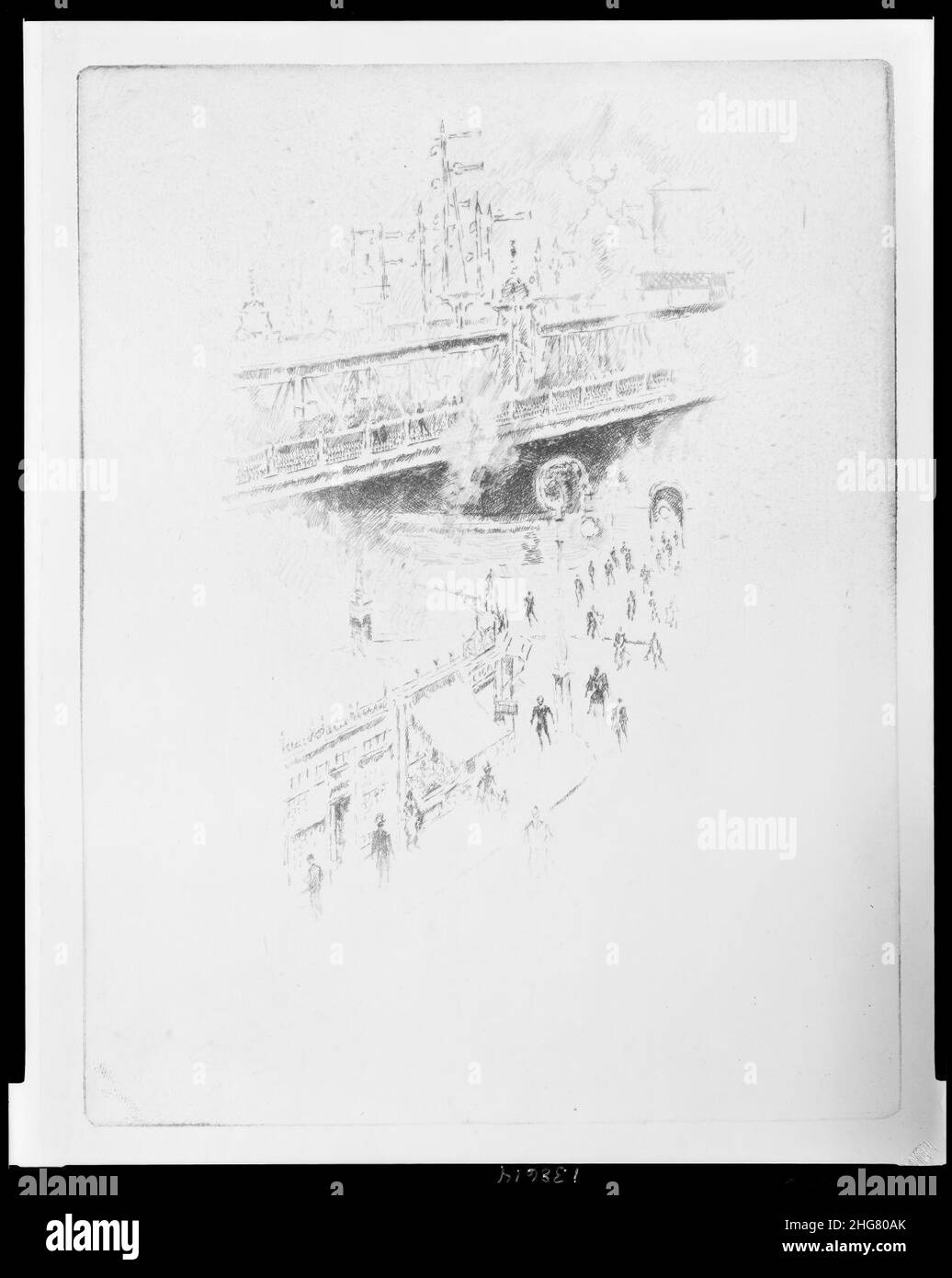 Signal towers, Charing Cross Bridge Stock Photo Alamy