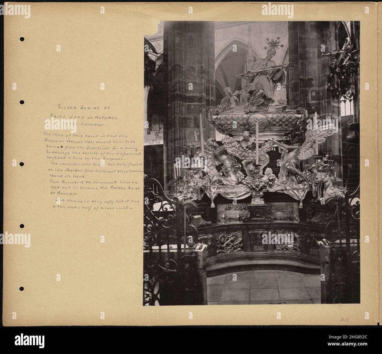 Silver Shrine of Saint John of Nepomuc in the Cathedral Stock Photo Alamy