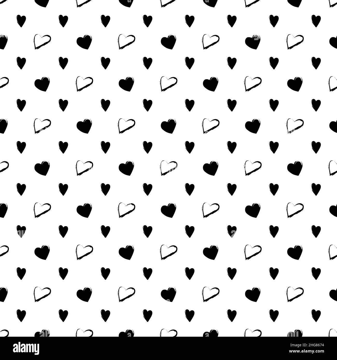 Sketched Hearts Valentine Wrapping Paper