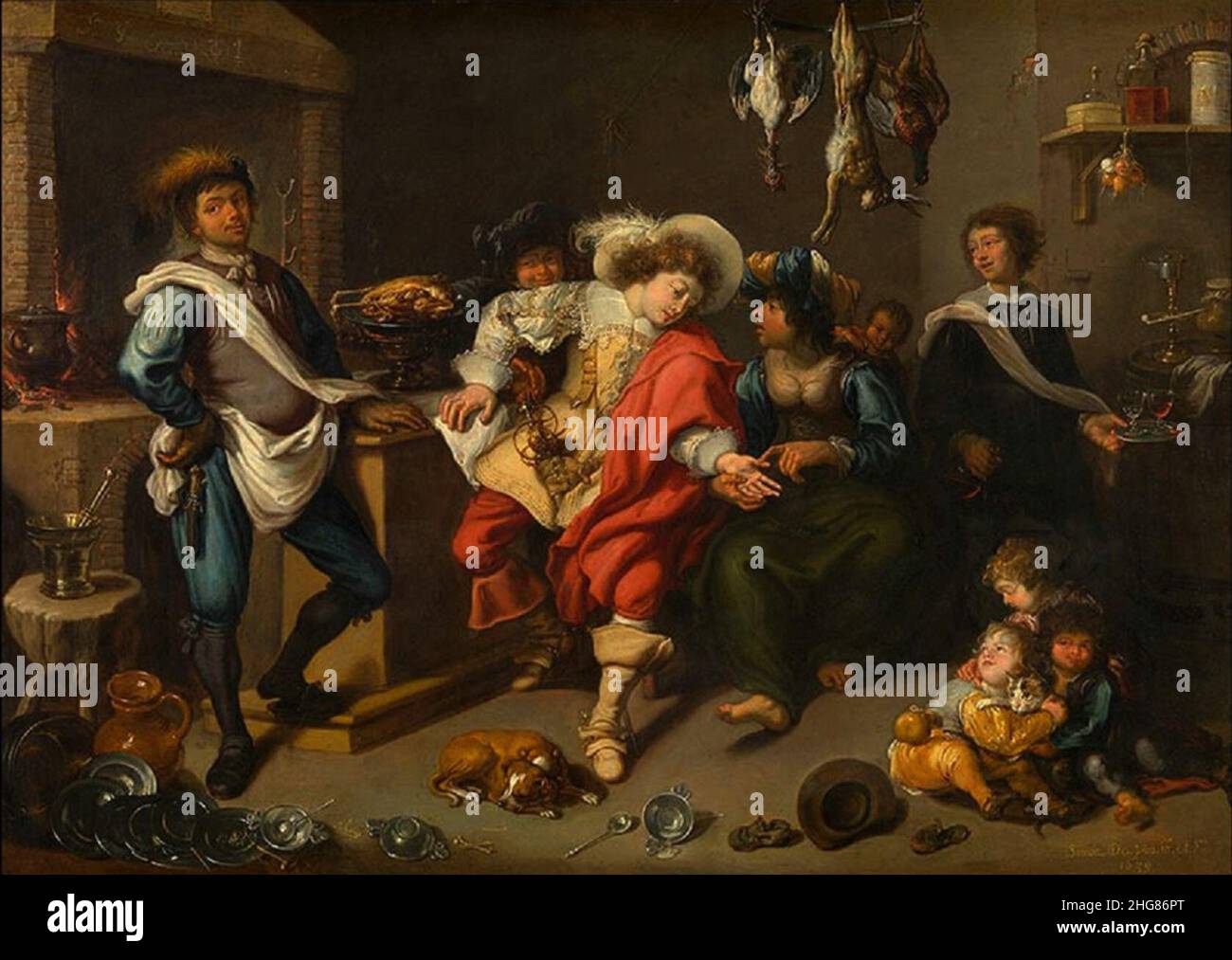 Simon de Vos The Fortune Teller Stock Photo Alamy