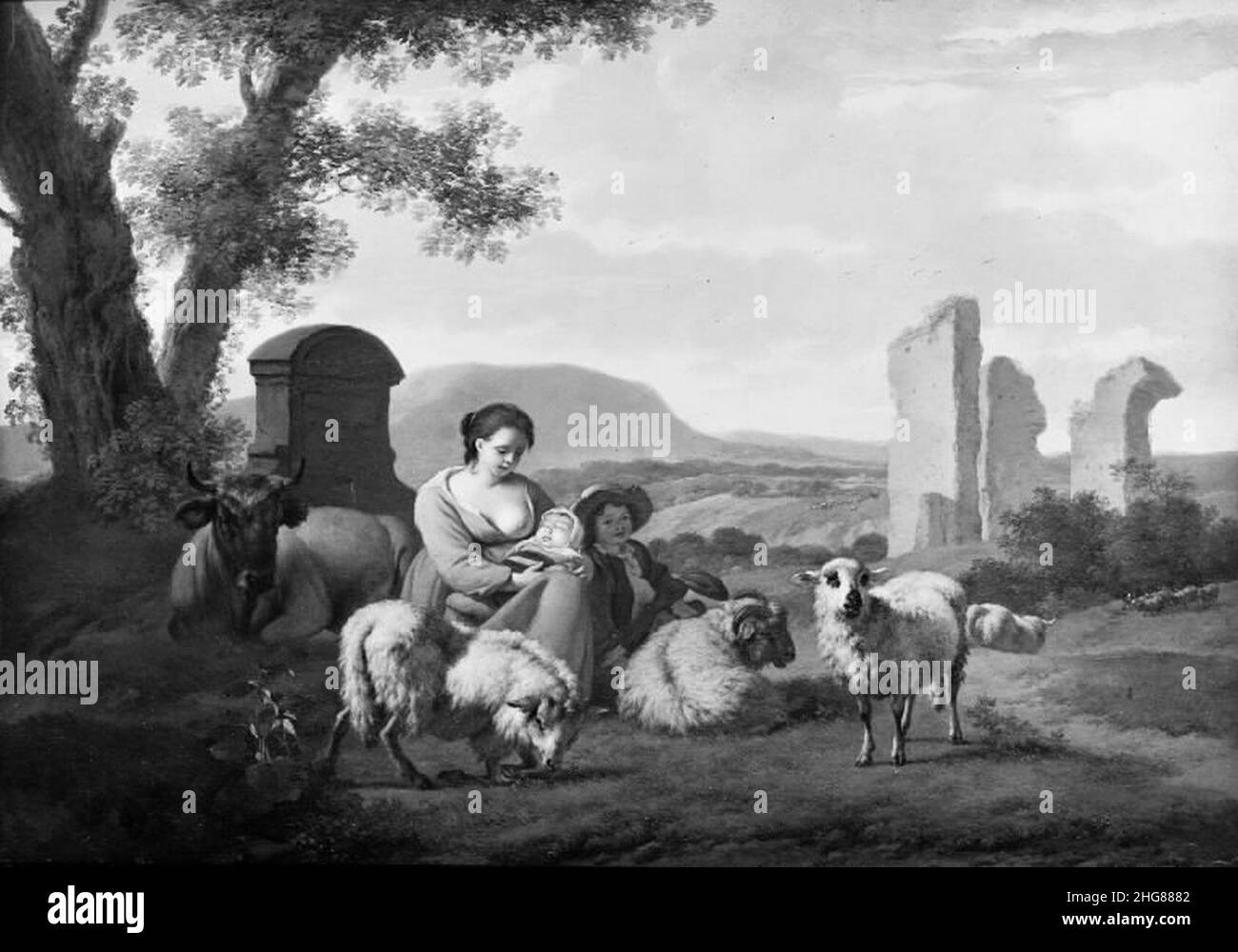 Shepherdess Black and White Stock Photos & Images - Alamy