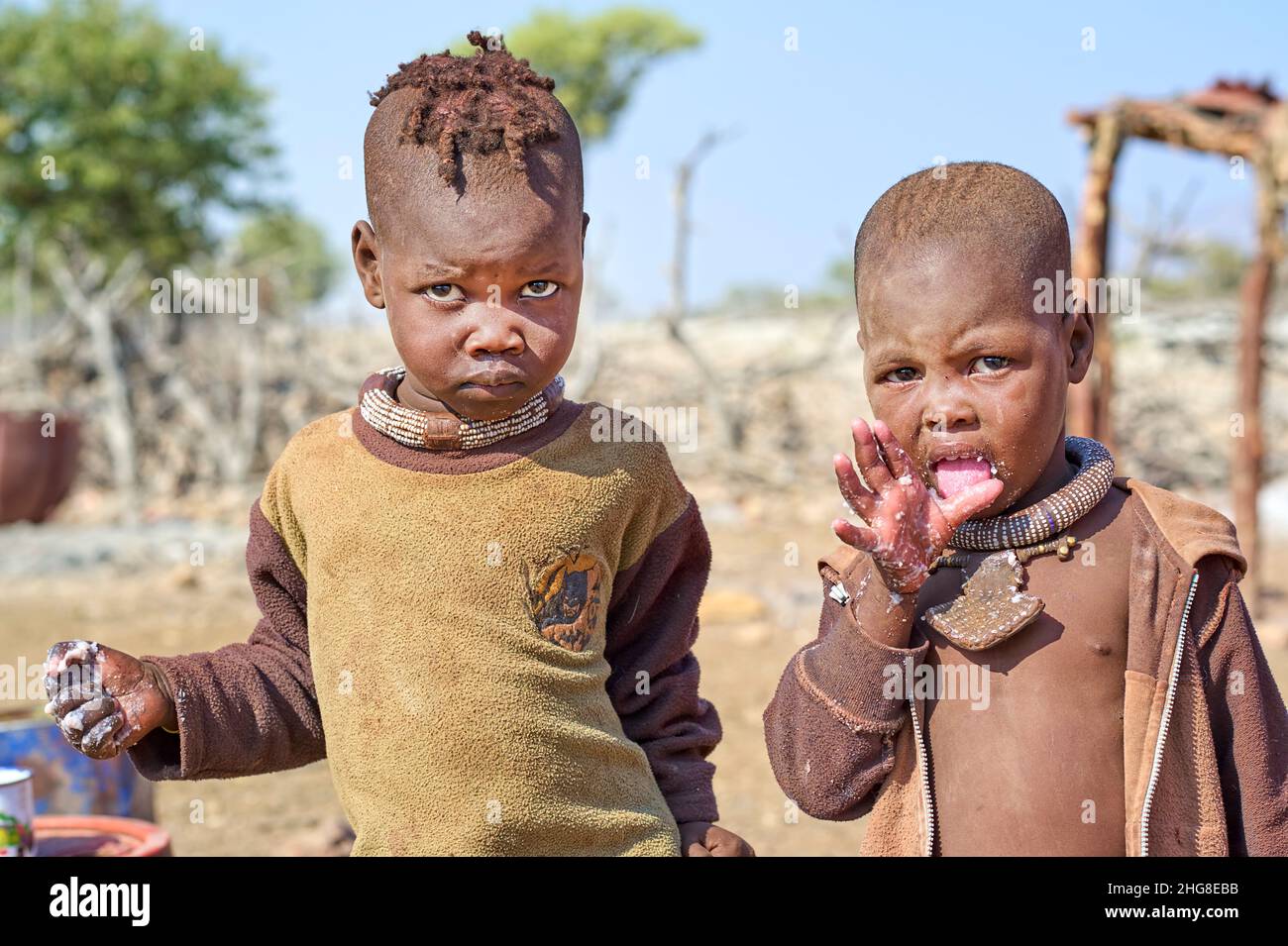 Happy Himba Kids High Resolution Stock Photography and Images - Alamy