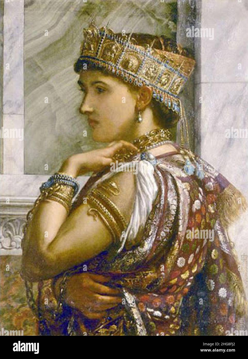 Sir Edward Poynter, Zenobia Captive 1878 Stock Photo - Alamy