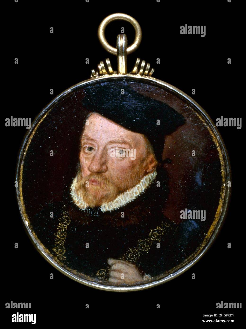 Sir William Paulet, 1st Marquess of Winchester by Circle of Hans Eworth (original). Stock Photo