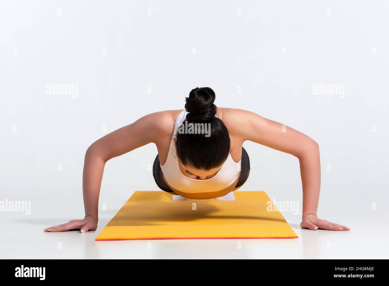 Yoga in Pair. Women. Duo. Balance on One Leg Stock Photo - Image of  concentration, background: 64953108