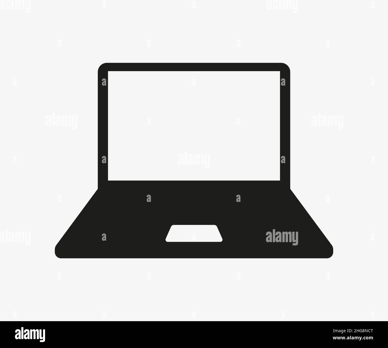 Laptop keyboard white digital Stock Vector Images - Alamy