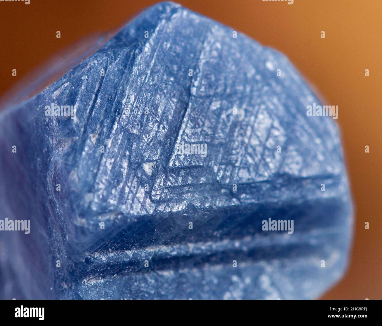 sapphire mineral specimen stone rock geology gem crystal Stock Photo