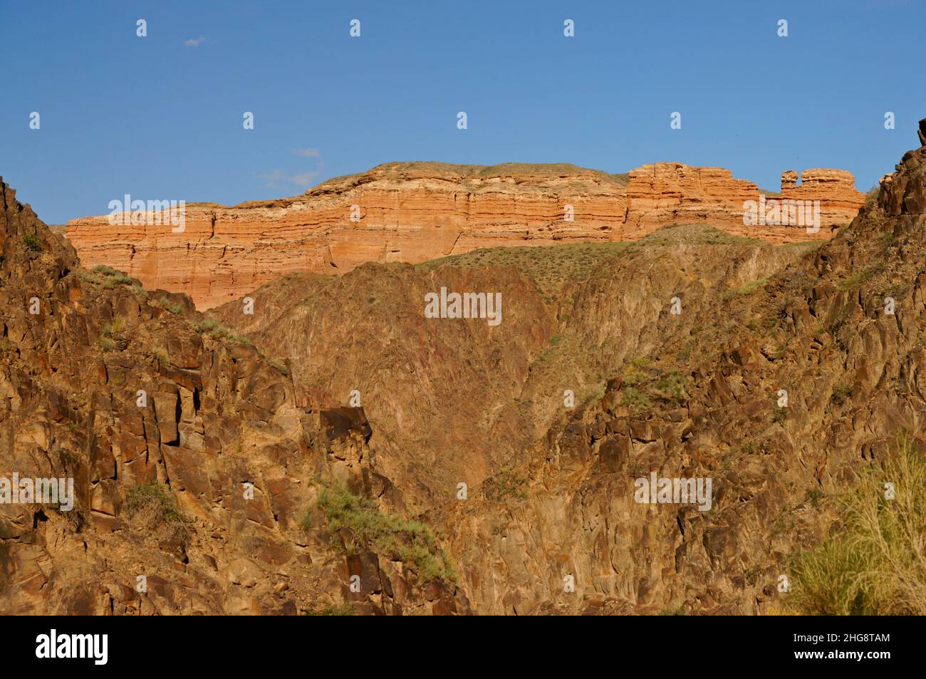 Charyn Canyon Nature Reserve. Bizarre rocks and slopes. Kazakhstan ...