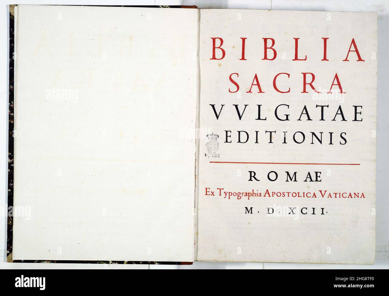 SixtoClementine Vulgate (1592) 3 Stock Photo Alamy