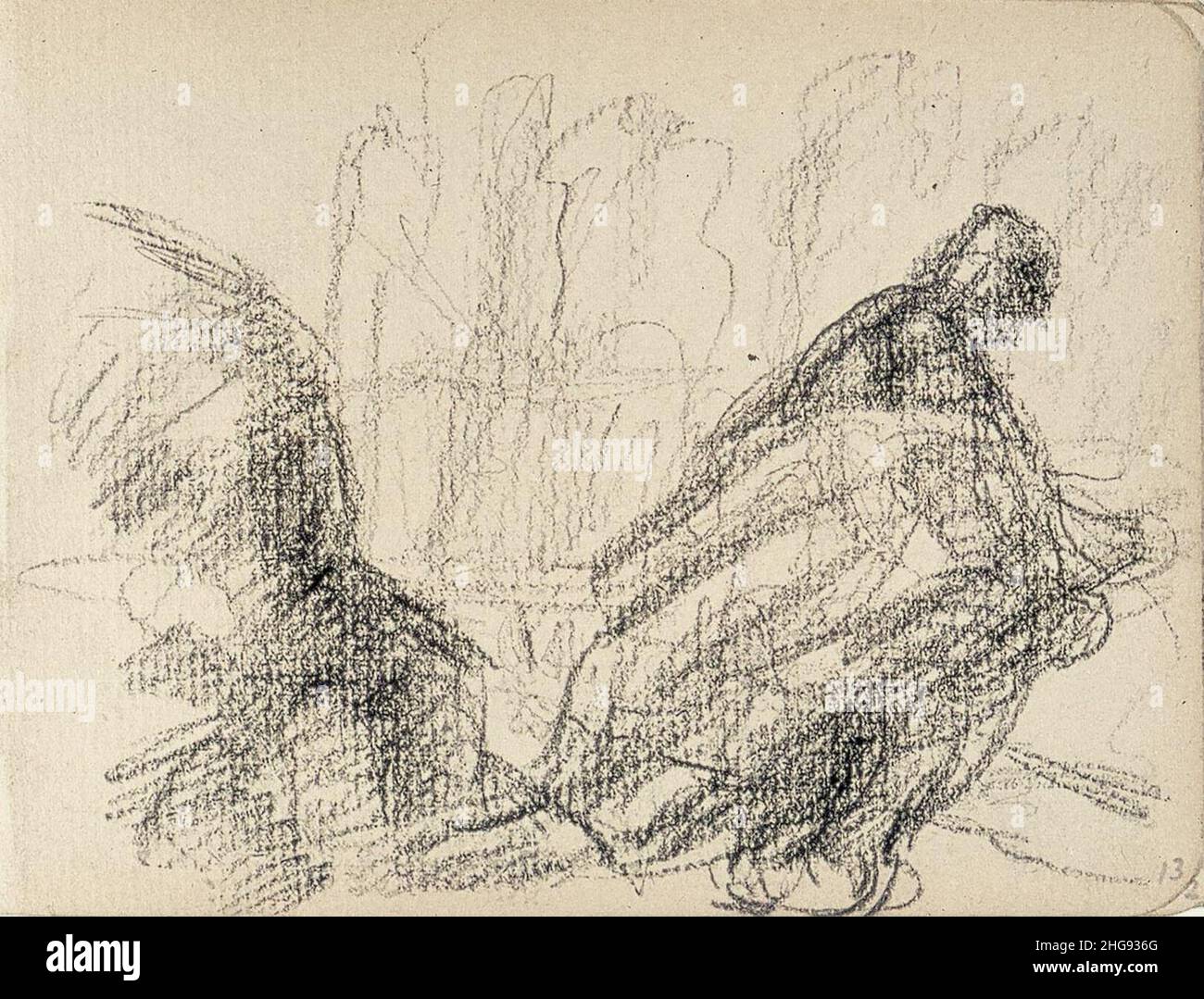 Sketchbook 26, Farm Laborer Binding the Hay by Theo van Doesburg Stock ...