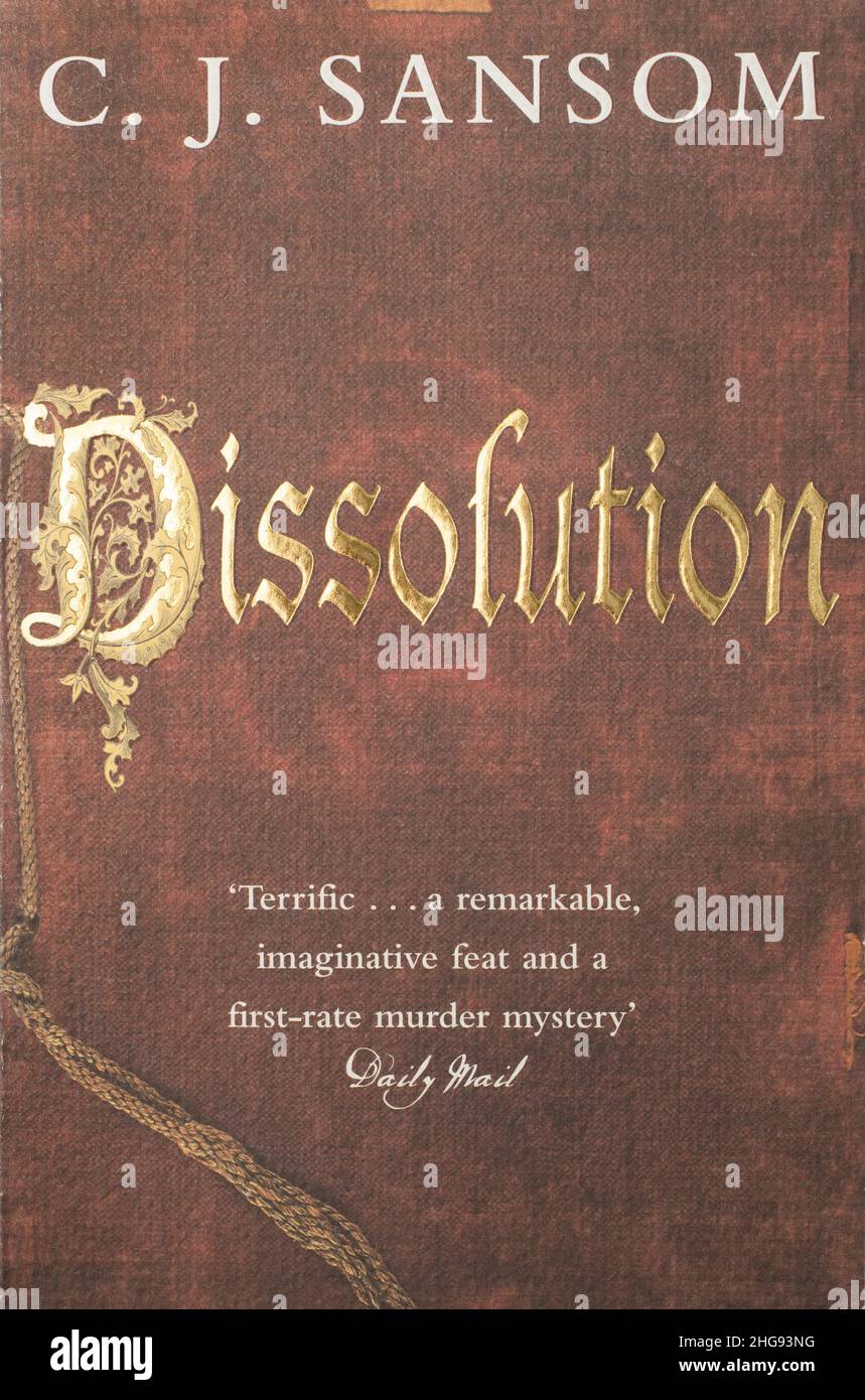The book, Dissolution by C.J.Sansom Stock Photo