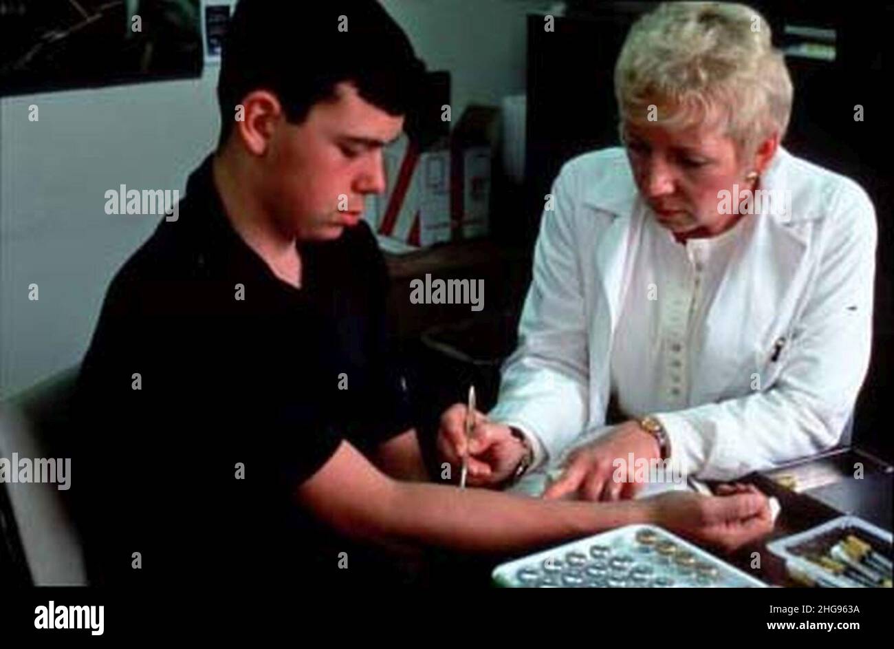 Skin Allergy Testing Stock Photo Alamy