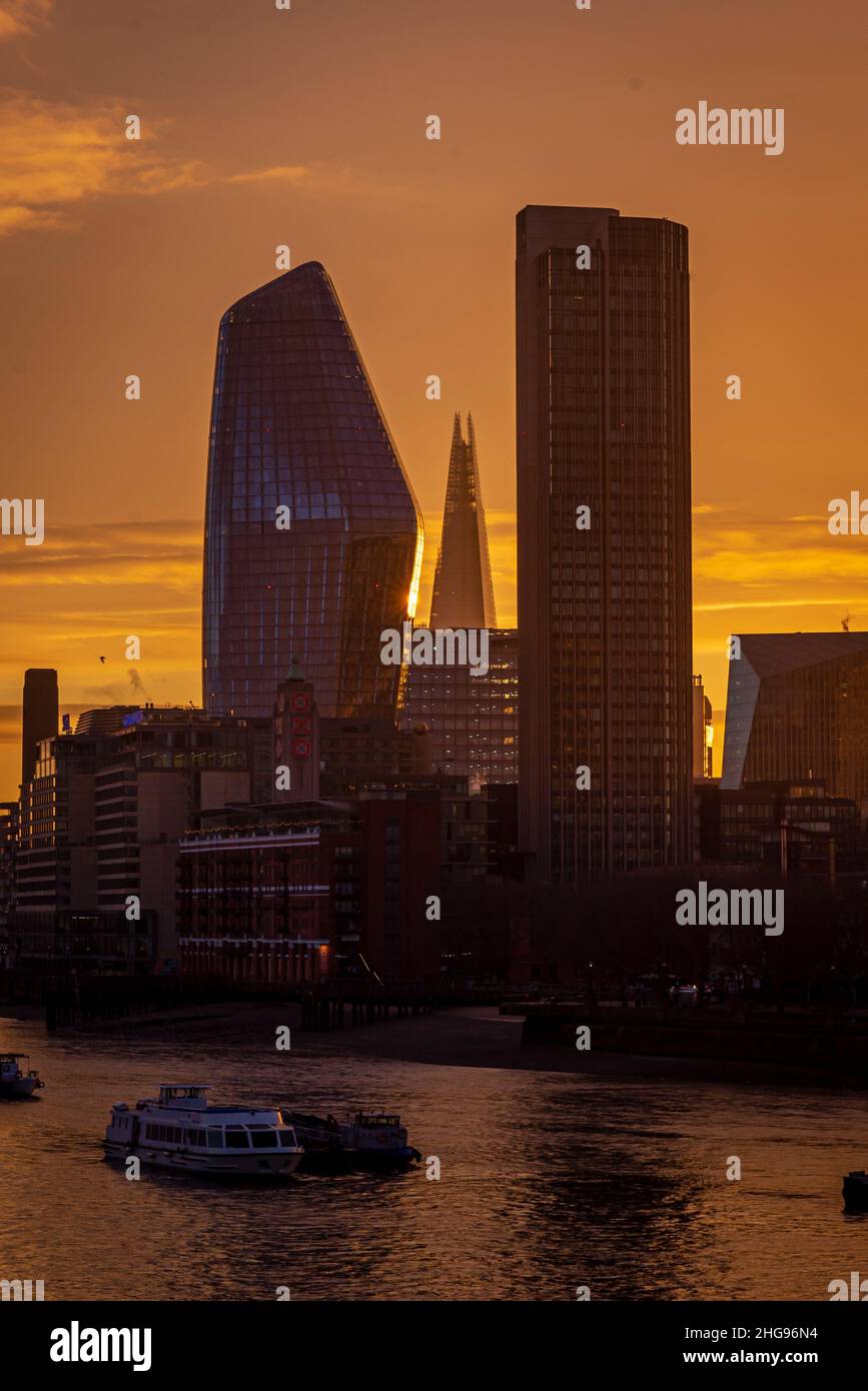 London at Sunrise Stock Photo