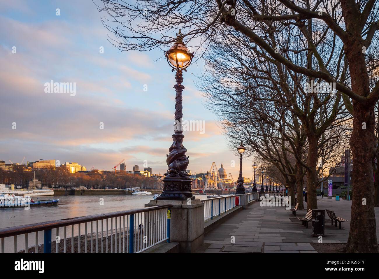 London at Sunrise Stock Photo