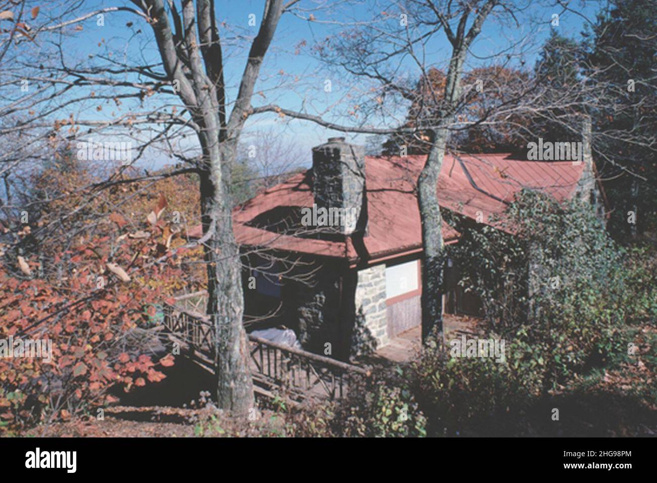 Skyline Drive Massanutten Lodge Home of Addie Pollack Stock Photo