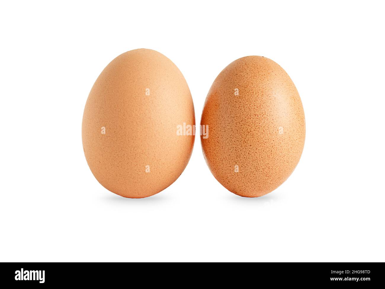 Chicken fresh eggs isolated on white background Stock Photo - Alamy