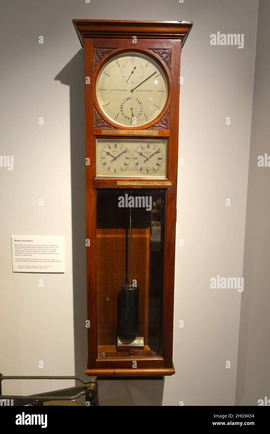 Slave clock by Synchronome Company, London, c. 1929 Stock Photo Alamy