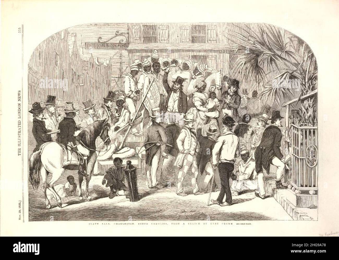 Slave sale Charleston South Carolina Stock Photo Alamy