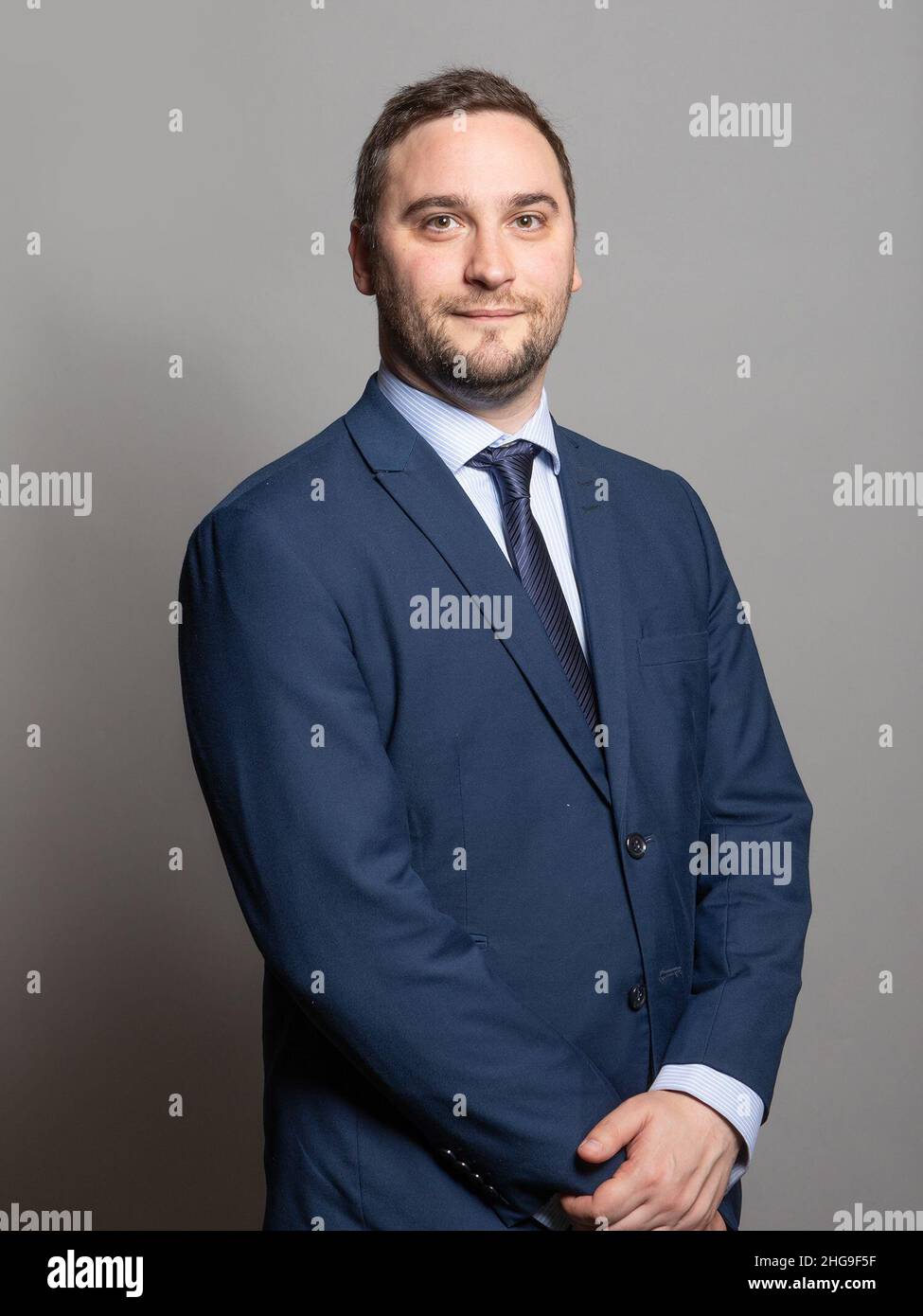 UK Parliament official file portrait of Bury South MP Christian Wakeford who has defected from the Conservatives to Labour, telling Boris Johnson that 'you and the Conservative Party as a whole have shown themselves incapable of offering the leadership and government this country deserves'. Issue date: Wednesday January 19, 2022. Stock Photo
