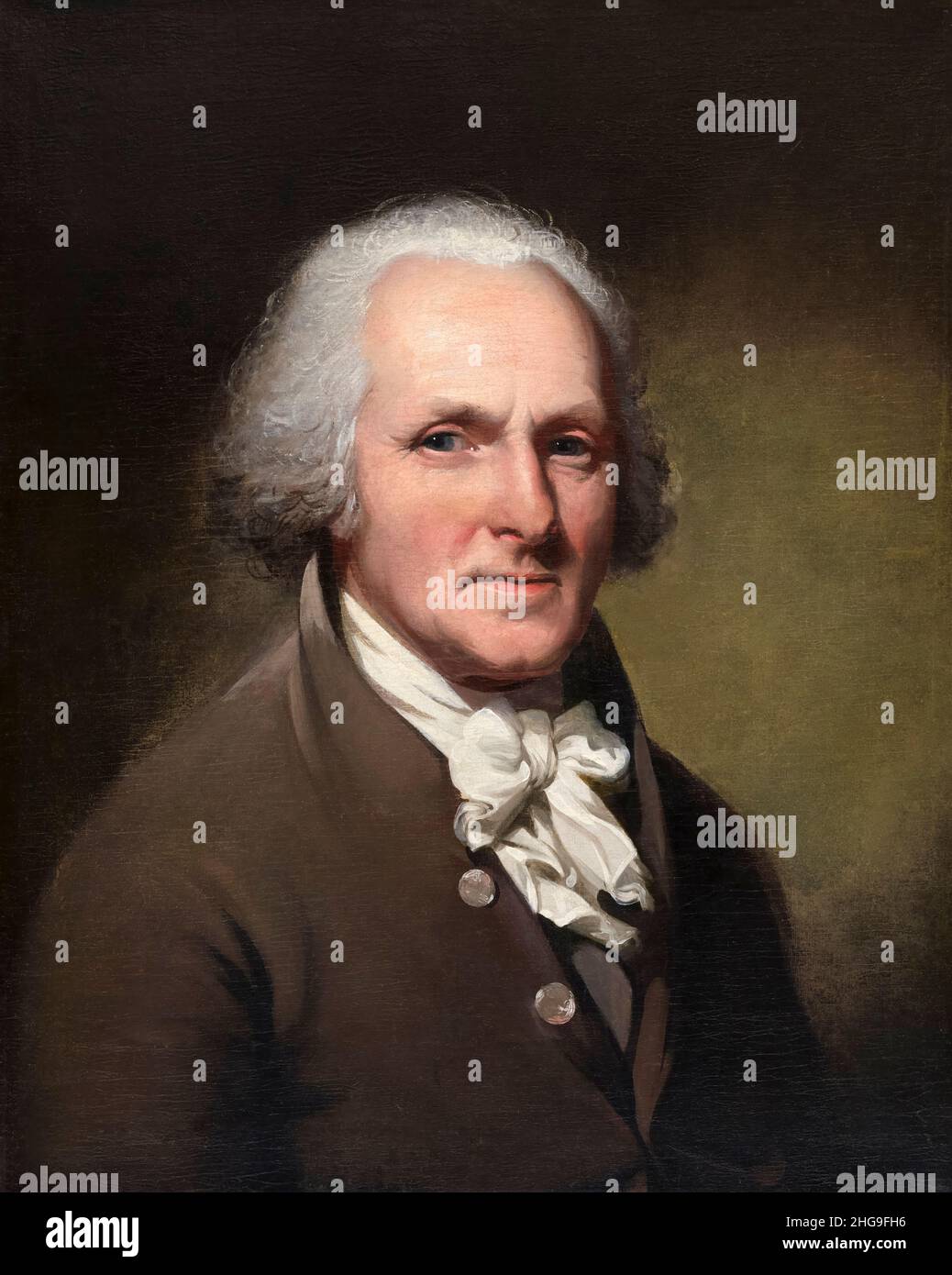 Charles Willson Peale (1741-1827), American painter, Self-Portrait painting circa 1791 Stock Photo