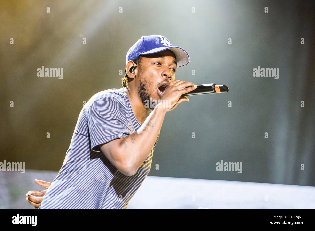 Kendrick Lamar performs at Cruilla Festival in Barcelona, Spain Stock Photo