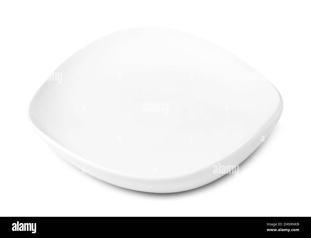 white plate isolated on white background Stock Photo - Alamy