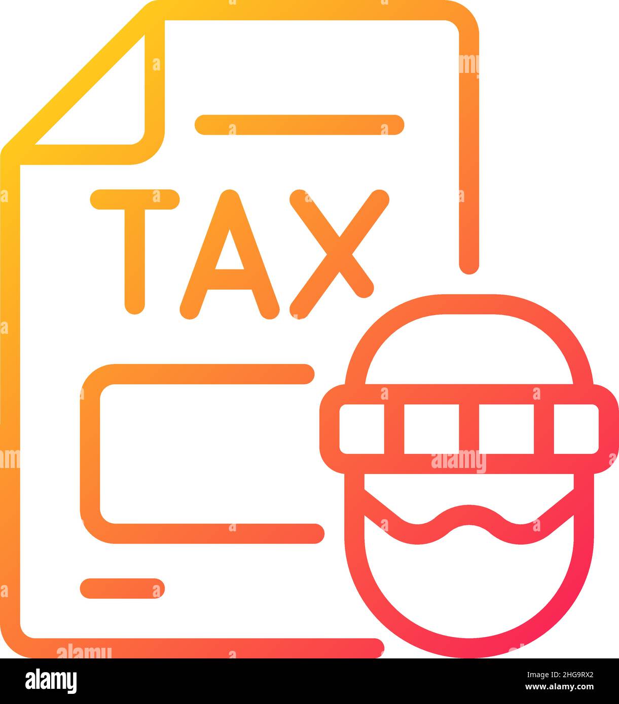 Tax evasion gradient linear vector icon Stock Vector Image & Art - Alamy