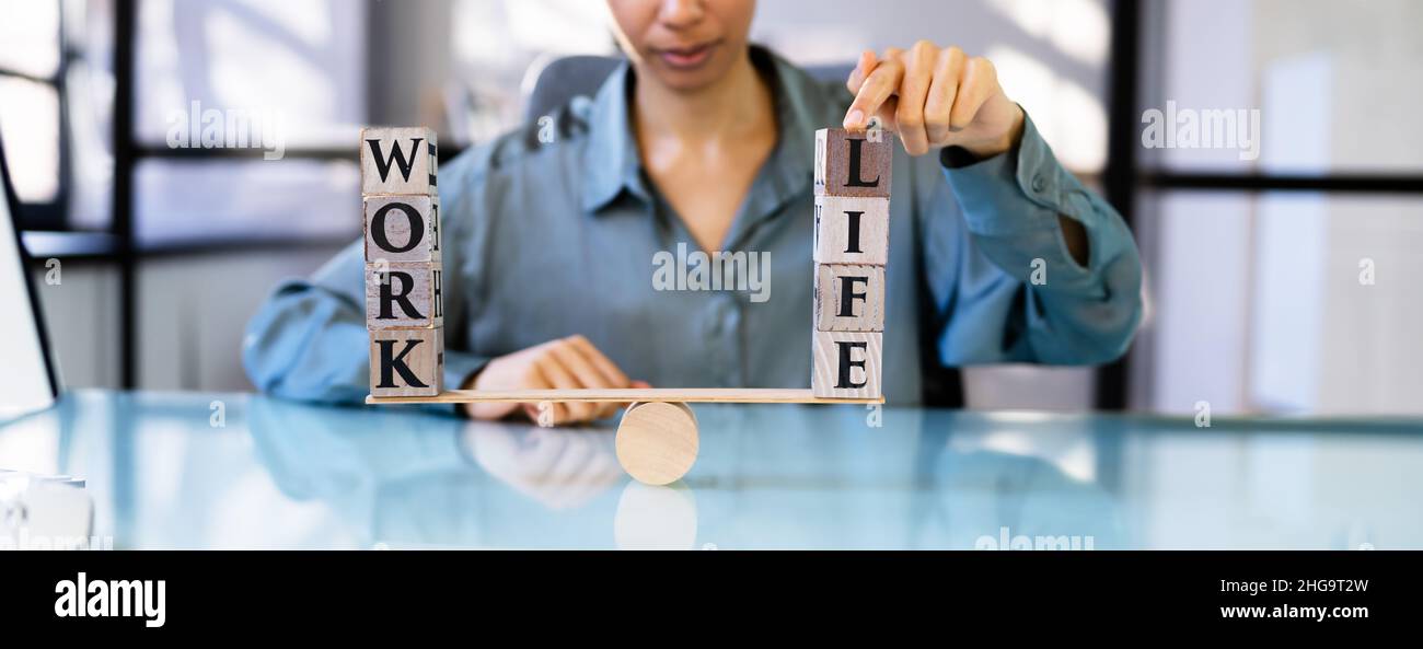 Work Life Balance Choice And Protection Concept Stock Photo - Alamy